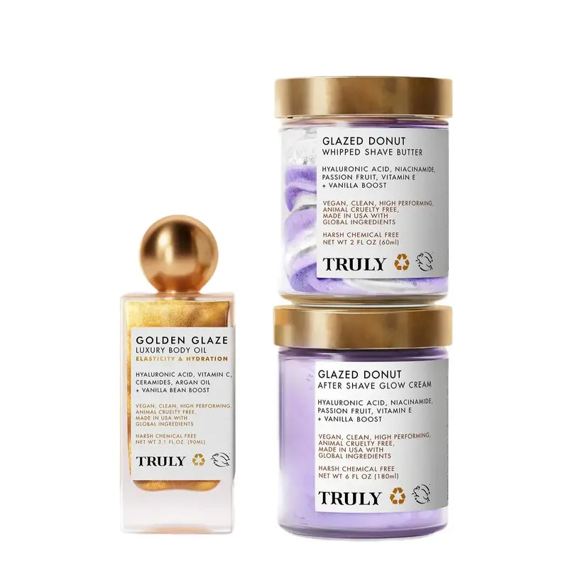 Golden Glaze Body Oil & Shaving Goodies Bundle