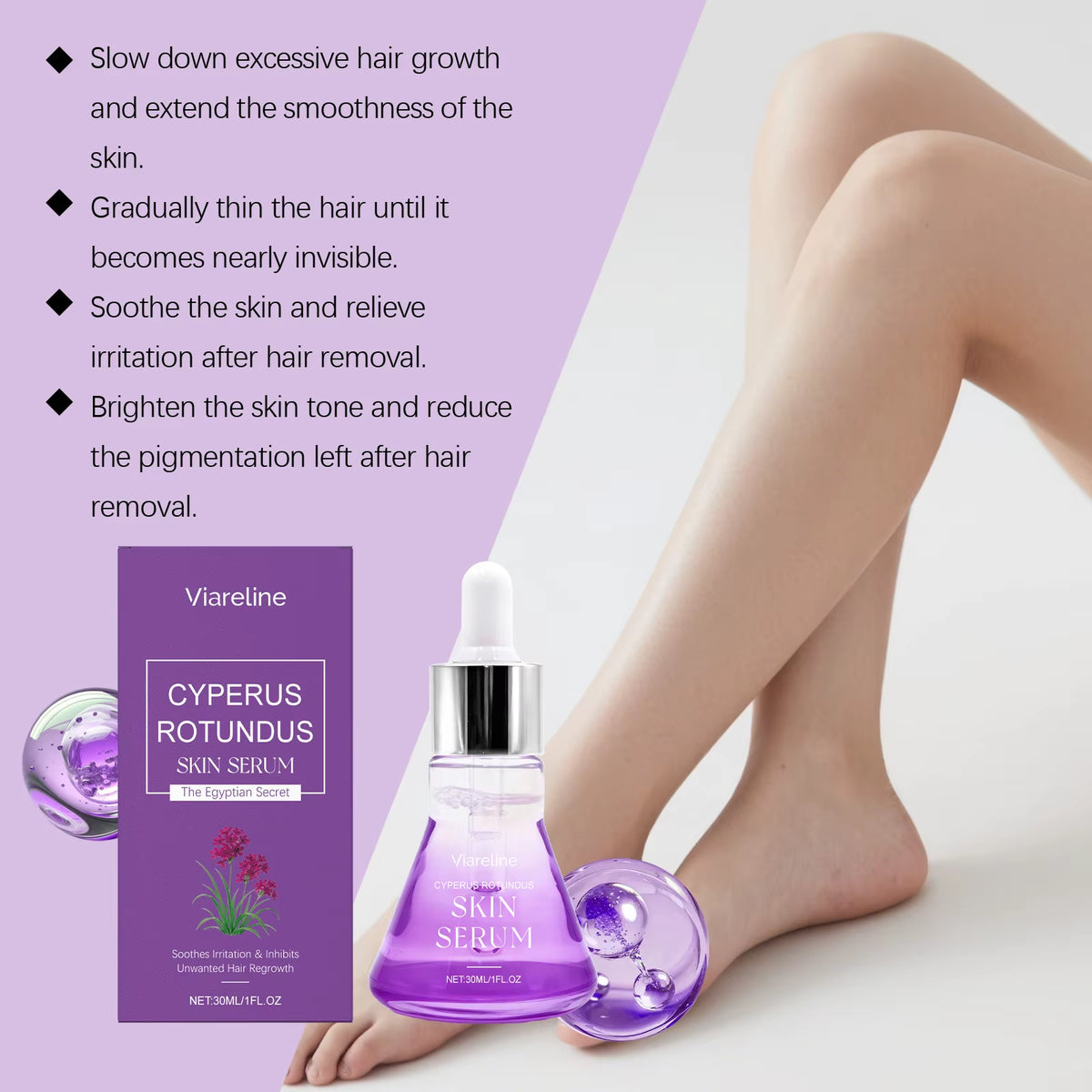 Cyperus Rotundus Hair Growth Inhibitor Serum